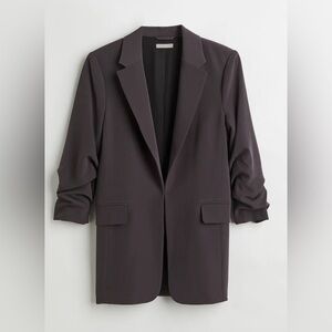 H&M Gathered Sleeves Blazer